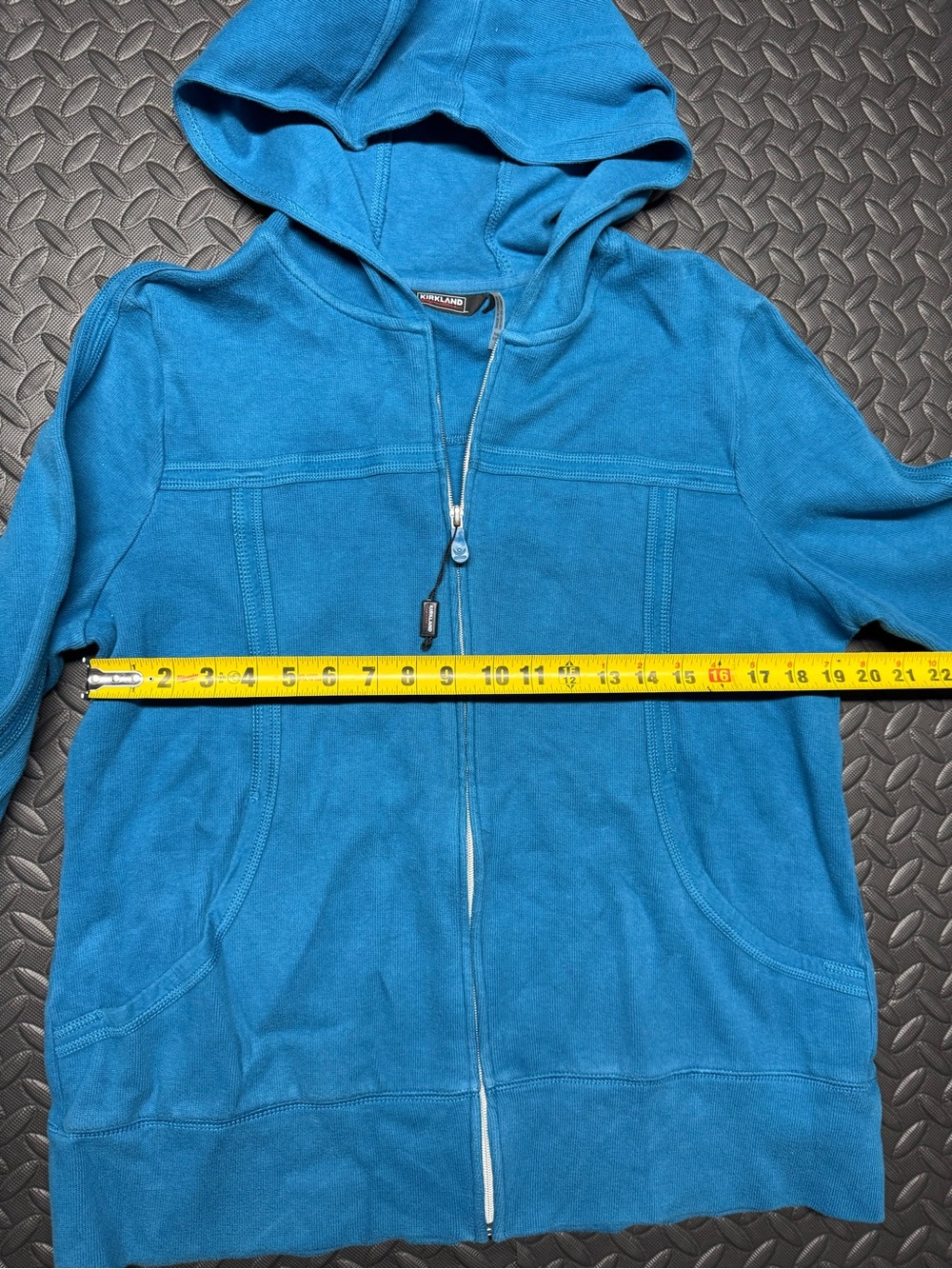 Kirkland Signature Women’s XXL Blue Full Zip Hoodie Sweatshirt - Picture 11 of 13